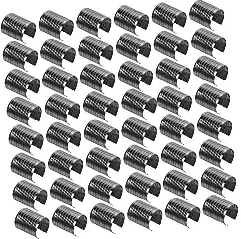 SEWACC 100stücke Lederseil Clips Metallverschluss Für Taschenschmuck Zylindrische Endkappen Für Bastelprojekte Einfach Zu Bedienen Geeignet Für Leder Und Stoffmaterialien