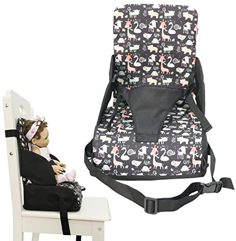 Siège Rehausseur Pour Chaise De Salle À Manger, Coussin Rehausseur Amovible Pour Table À Manger En Éponge PourEnfants, Coussin Rehausseur Portable Avec Boucle De Sécurité PourEnfants