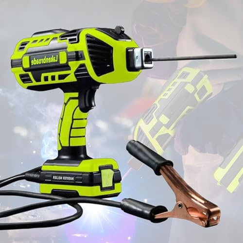 Lakenbroade Máquina de Soldadura de 4600W de Mano 110V/220V 120Amp Soldador de Arco portátil Máquina soldadora de Mano con Pantalla Digital Inversor IGBT 6 Ajuste de Corriente Variable