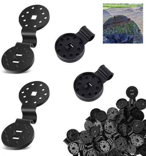 120 Pièces Clips pour Toile D'ombrage, Clip Spécial avec Œillet, Clips Fixation Brise Vue, Clips Plastiques pour Toile d'Ombrage, Clip Spécial avec Oeillet pour Toile