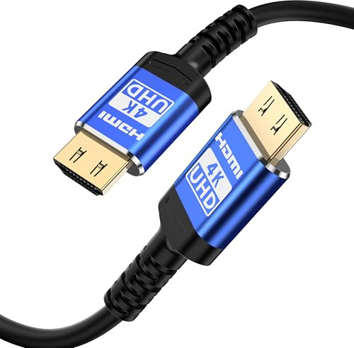 Adrenenjoyer 18Gbps Cavo HDMI 7.5 metri con connettori di presa,4K Alta Velocità Ethernet 2.0 Cavo Flessibile, Supporto 4K@60Hz HDR,HDCP2.2,ARC,3D,CEC, per HDTV/PS4/3/Xbox/Monitor/Proiettore ecc