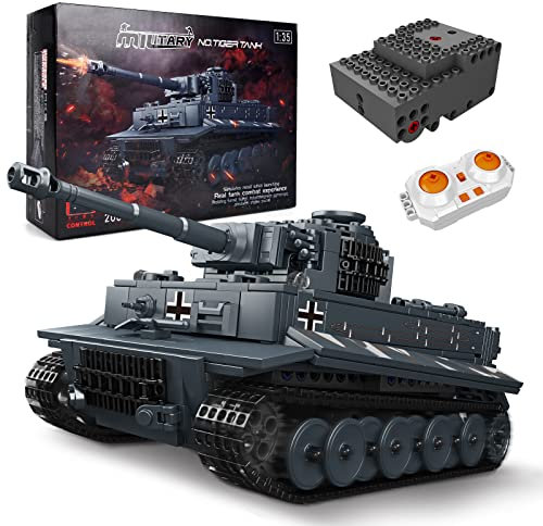 Mould King 20014 Technik Panzer Bausteine Modell, 800+ Teile Militär Panzer Spielzeug Bausteine Konstruktionsspielzeug mit Motor, Geschenk für Erwachsene und Kinder 16 Jahre