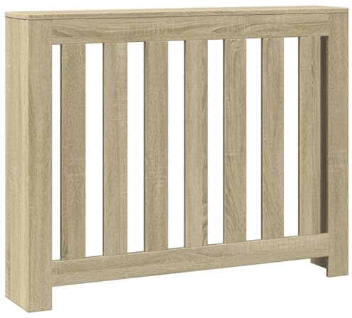vidaXL Heizkörperverkleidung Sonoma-Eiche 104x20x82 cm Holzwerkstoff