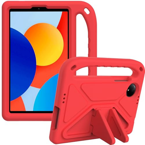 YRH Custodia per Redmi Pad SE 8.7 pollici 2024 con supporto antiurto Custodia per bambini per tablet Xiaomi Redmi Pad SE 8.7 4G (rosso)