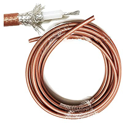 VAIGAI Yige Store RG400 Doppia Schermatura Treccia di Rame Cavo Coassiale Adattatore del Connettore Cavo Coassiale RG-400 Cavo 50ohm 50 cm 1/2/3/5/10/15/20 m(1m)