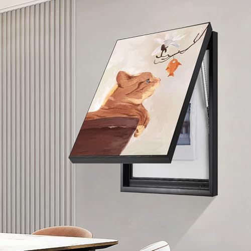 Couvercle décoratif pour compteur électrique – Boîte à fusibles avec cadre photo – Couvercle de panneau électrique pour la maison – Décoration de boîte de compteur