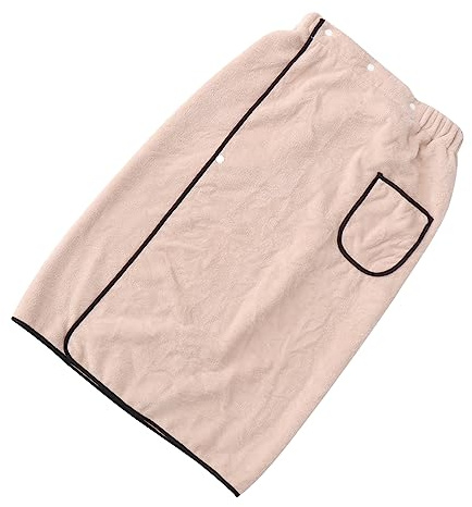PAMINGONO Asciugamano da Bagno Uomo Indossabile, 1 Pezzo, Khaki