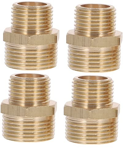 Yardwe 4stücke Schlauchadapter Messing Reduzierstück Schlauchverbinder Gartenschlauchadapter Für Gartenbewässerung Und Outdoor-nutzung