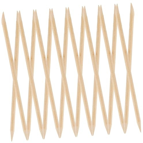 KAILIKETIY 200pezzi Bastoncini Per Cuticole Legno Strumenti Per Manicure e Pedicure Rimuovi Cuticole e Pulizia Unghie Pratici e Leggeri Per Uso Professionale e Domestico