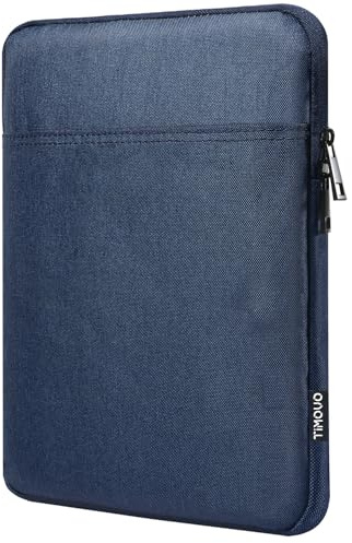 TiMOVO 13 Housse de Tablette pour iPad Air 13, iPad Pro 13, iPad Pro 12.9, Galaxy Tab S9+/S9 Plus/S10+/S10 Plus/S9 FE+/S9 FE Plus 12.4, Remarkable Paper Pro 11.8, Sac à Poches, Gris Bleu