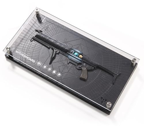 Numskull Figura Oficial Witherhoard Arma Exótica – Placa Réplica de Edición Limitada 35 x 18 cm – Merchandising Oficial de Destiny 2 – Figura del Videojuego de Acción FPS Sci-Fi