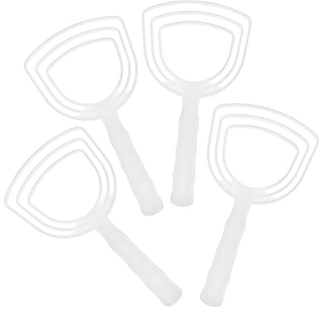 TOPPERFUN 4piezas Raspador De Escamas De Pescado con Mango Ergonómico Herramienta Ligera y Práctica para Eliminar Piel y Escamas Cocina Doméstica