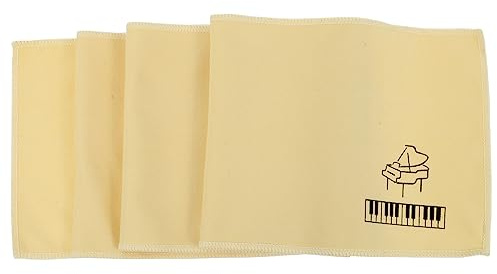 Klaviertastatur Schutztuch 15x125cm Gelb, Polyester, Leicht | Stück, Schmutzabweisend und Weich, Faltbar für Transport, Passend als Piano Zubehör
