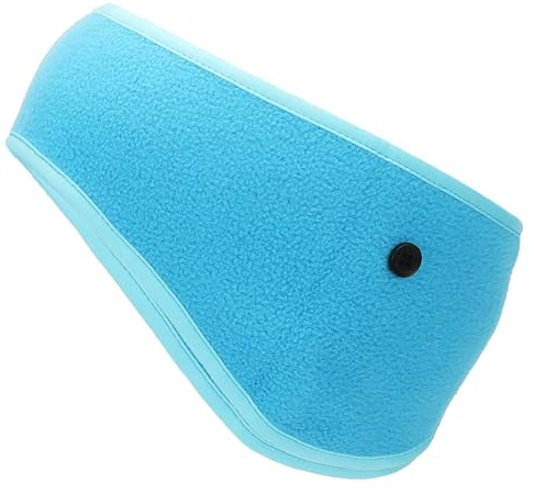 PATIKIL Bandeau cache-oreilles en polaire extensible avec boutons pour jogging