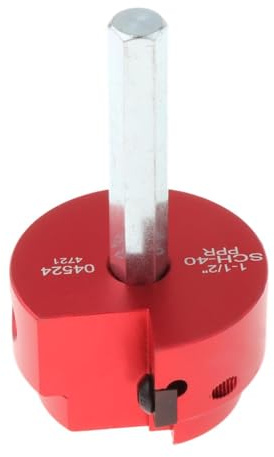 MERIGLARE PVC Pipe Reamer Tool, Solid Efficiency Aluminum Alloy PVC Fittings Saver for Socket Hub Removal, 1.5inch