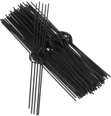 Gadpiparty 100 ganchos para calendario, color negro, desmontable, encuadernación en espiral, colgador para calendario, cuadernos, carteles y pancartas, versátil, diseño minimalista moderno para el