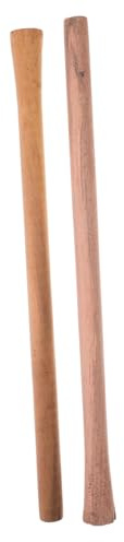 DOITOOL 2 pièces Manche Bois Dur pour Outils de Jardinage Poignée Ergonomique Antidérapante Remplacement pour Houe et Balai Lot de Manches Robustes Couleur Aléatoire Couleur Aléatoire