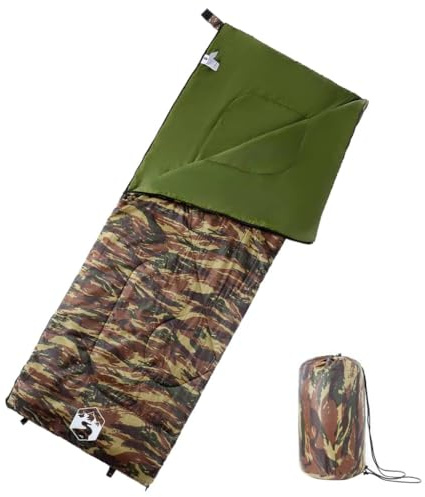 Mangloder sovsäck för vuxna camping 3 årstider, vattentät, isolerande, med huva, perfekt för vandring, utomhus, tält, stuga, resor, backpacking, med kompressionspåse