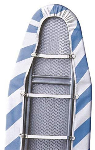 Wenko Tensores para Funda de Plancha 3 Unidades - Juego de 3 Unidades, Goma, 14 x 2 x 3 cm, Blanco