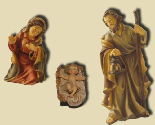 Mathias Krippe Krippenfiguren Heilige Familie in Größe ca.9cm