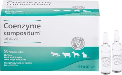 SUC-Kombination von Heel Vet, Coenzyme compositum ad us. vet. 50 Ampullen | Natürliche Tierarzneimittel für Hunde und Katzen, Chronische Beschwerden anpacken mit der SUC-Kombination!, Made in Germany
