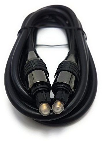 MainCore 1.5m long Black Optical TOSLINK Digital Audio Cable Lead (Available in 0.50m, 1m. 1.5m, 2m, 2.5m, 3m, 5m, 10m, 15m, 20m) (1.5m)