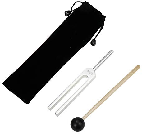 Bitray 528 Hz Stimmgabel Set inkl. Silikonhammer und Reinigungstuch