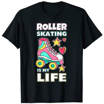 Rollschuhfahren mein Leben Rollschuh Skater Rollschuhfahren T-Shirt