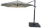 SHATCHI 3m Beige Octagon Parasol With Cross Base and 65mm Aluminium Pole Sun Shade Garden Outdoor Beach Patio Canopy Shelter Umbrella Cantilever