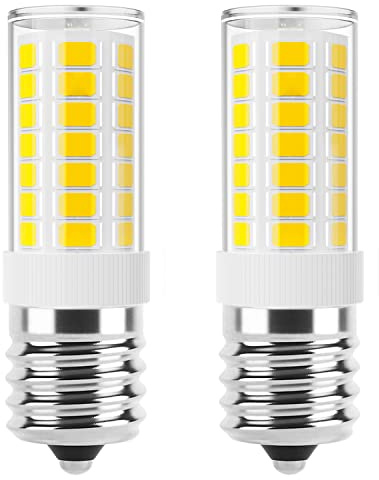 VITUNOV E17 LED Bulb Dimmable, Microwave Light Bulbs Under Hood, 40W Incandescent Replacement, 4000K Natural White, 120V 4W 400LM Appliance Bulbs for Stove Top, Refrigerator, Range Hood, 2 Pack
