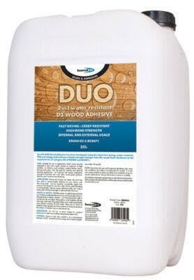 Bond It 25L Duo 2 in1 D3 Wood Adhesive Water Resistant Fast Drying Wood Glue PVA Water Resistant GLUES & ADHESIVES RANGE