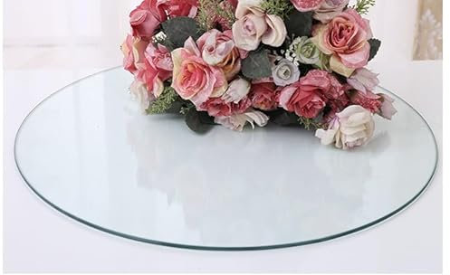 Tapa De Cristal Para Mesa Redonda Cristal Templado Transparente Bandeja De Cristal Redonda Tablero Superficie Redonda De Mesa Diámetro 35cm ~ 100cm Para Mesa De Comedor Cocina Jardín ( Size : Ø 75cm(3