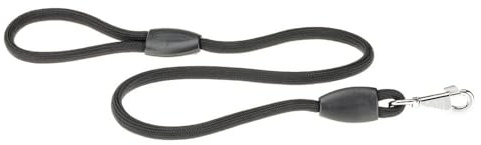 Ferplast Laisse pour Chien Sport, Laisse Longue pour Chiens, Longueur 2 m, Laisse de Dressage, Laisse en Corde en Nylon avec Mousqueton et Poignée, Longueur 2 mètres, Noir