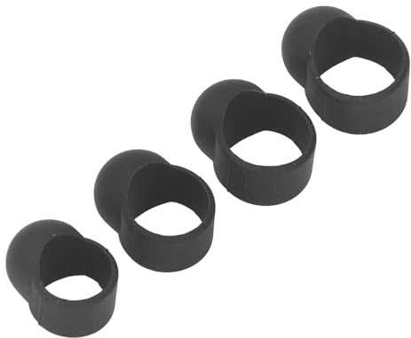 Manicotti per Dita per Tamburo per Lingua, 4 Pezzi Plettri per Dita in Silicone Accessori per Batteria Si Adattano Comodamente Prevengono lo Scivolamento Adatto a Tutti i Tamburi