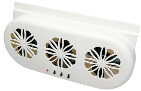 iplusmile Ventilador De Escape Usb Para Ventilación De Coche Enfriador De Aire Para Ventana De Auto Circulador De Aire Compatible Con Diversos Modelos De Vehículos Color Blanco
