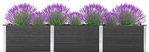 LLEZKBR Furniture Select-Garden Hochbeet 300x50x54 cm WPC Grau