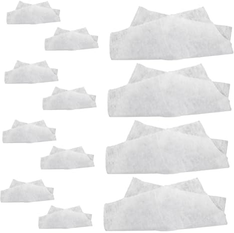 DOITOOL 12pcs Kitchen Range Hood Oil Resistant Sticker High Temperature Resistant Filter Paper Activated Charcoal Filter Mesh for Home Cooker Hood Grease Extraction
