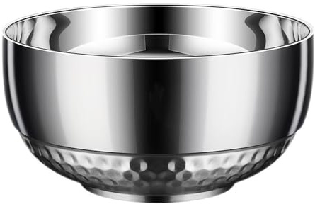 Cuenco de metal for ensaladas Cuenco for mezclar Cuencos for desayuno Cuencos for ensaladas de frutas Cuenco de metal multifuncional Elementos esenciales de cocina Fácil de limpiar Adecuado for cenas