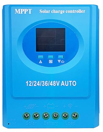Koolenry MPPT 150A Solar-Laderegler 12V 24V 36V 48V Doppel-USB mit LCD-Display für Blei-Säure- und Lithium-Batterie Solarpanel