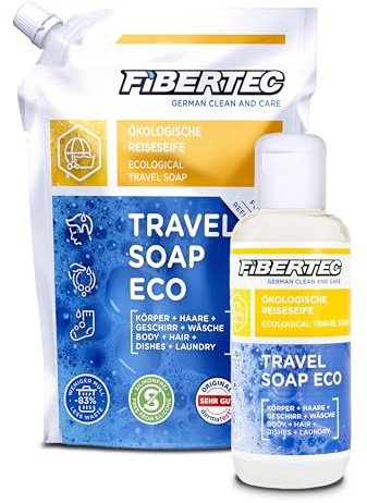FIBERTEC Travel Soap Eco Bundle 100ml & 500ml
