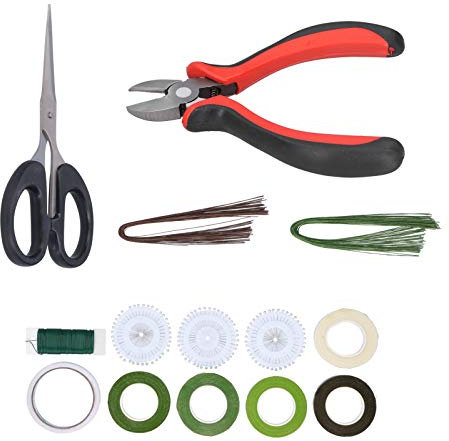 Set di attrezzi floreali fai -da -te 14 pezzi di disposizione fiore kit taglier taglierina per taglio a doppia faccia di vernice per nastro adesivo per bouquet per matrimoni fiori