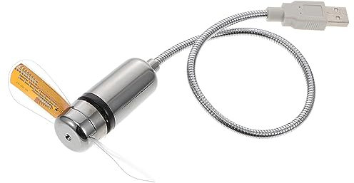 Mipcase Ventilateur Lumineux Conduit Portable Refroidissement Clock Usb Ventilateur Mini Fan Usb Portatif Électrique Portatif Fan Mini Pvc