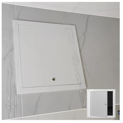 1 Aluminium-Zugangsplatte mit Drehverschluss – langlebige Inspektionstür for einfache Wartung und Korrosionsschutz(35x40cm)