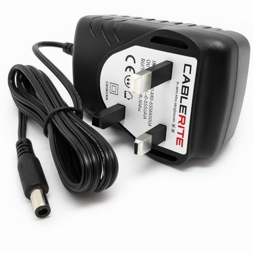 5V Power Supply Adapter for Zennox Retro Club Turntable Record Player White
