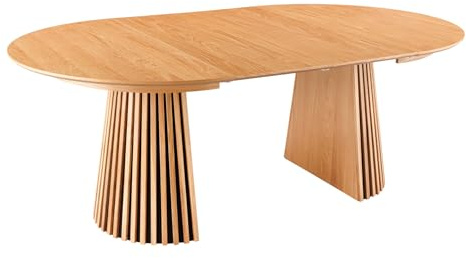 Esstisch VALHALLA WOOD 200cm - natur - Eichenholz - stabile Konstruktion | Für ca. 10 Personen geeignet, individuelle Maserung, erweiterbar, Eichenholzgestell