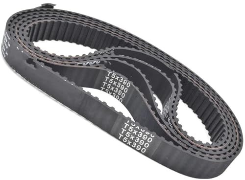 Transmission Belt 5PCS T5 Timing Belt Lp 365 370 375 380 385 390 395 400 410 415 420 425 430 435 440 445 450 455 460 465 Width 6-50mm(20mm,2PCS_T5-380-(76 TEETH))