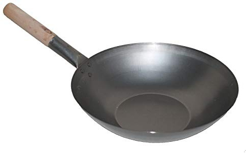 Padella Wok in ferro, 33 cm, appiattito Boden – AEF