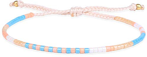 KELITCH Boho-Farbe Kristall Shell Perlen Freundschaft Armbänder Handgemachte Strand Armband Armreifen Schmuck Für Frauen