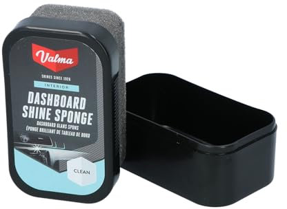 Valma H26B Dashboard Shine Éponge, Noir