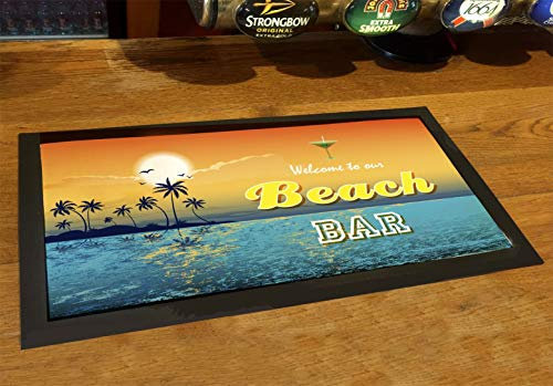 Artylicious Strand Bar Läufer Tropische Cocktail Tiki Bar Matte Läufer Thekenmatte